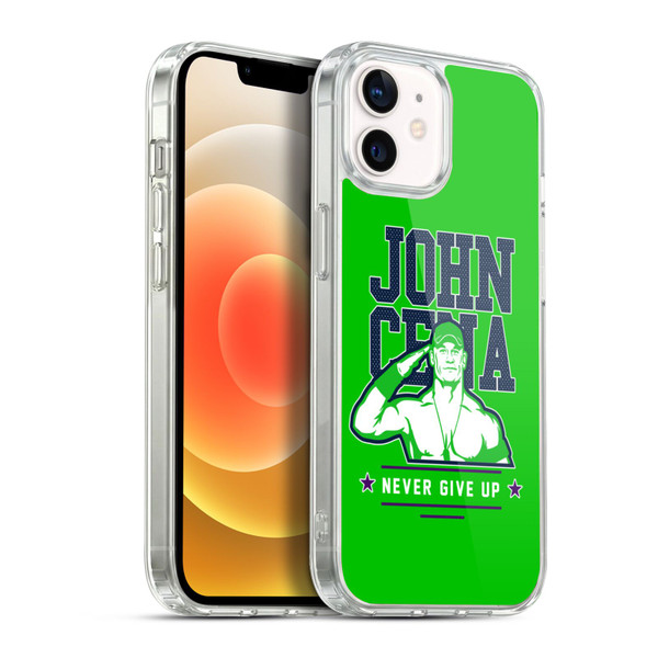 WWE Superstars 8 John Cena Never Give Up 2 Soft Gel Case for Apple iPhone 12 / iPhone 12 Pro & MagSafe