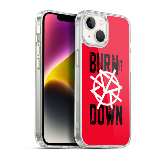 WWE Superstars 8 Seth Rollins Burn It Down Soft Gel Case for Apple iPhone 14