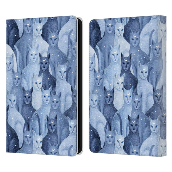Episodic Drawing Pattern Cats Leather Book Wallet Case Cover For Amazon Kindle 11th Gen (2024)