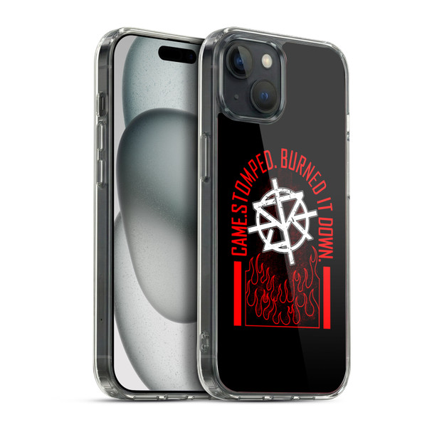 WWE Superstars 8 Seth Rollins Burned It Down Soft Gel Case for Apple iPhone 15 Plus & MagSafe