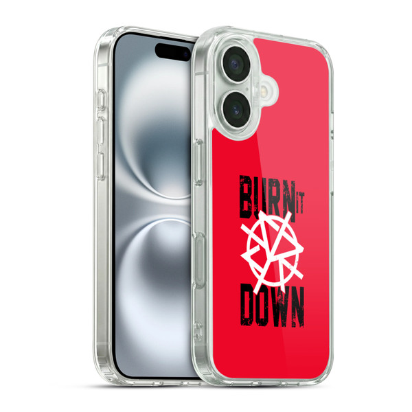WWE Superstars 8 Seth Rollins Burn It Down Soft Gel Case for Apple iPhone 16 & MagSafe