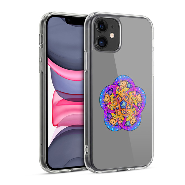 Beth Wilson Doodle Cats 2 Ginger Celtic Knot Soft Gel Case for Apple iPhone 11