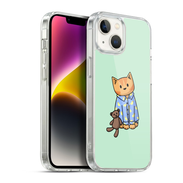 Beth Wilson Doodle Cats 2 Bedtime Pyjama Soft Gel Case for Apple iPhone 14