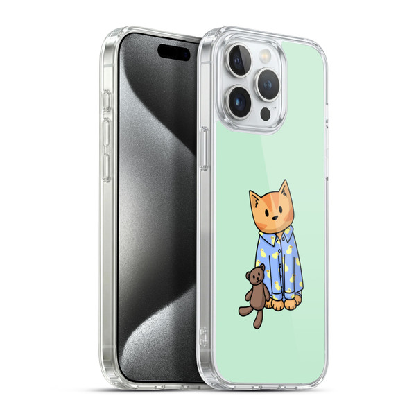 Beth Wilson Doodle Cats 2 Bedtime Pyjama Soft Gel Case for Apple iPhone 15 Pro Max & MagSafe