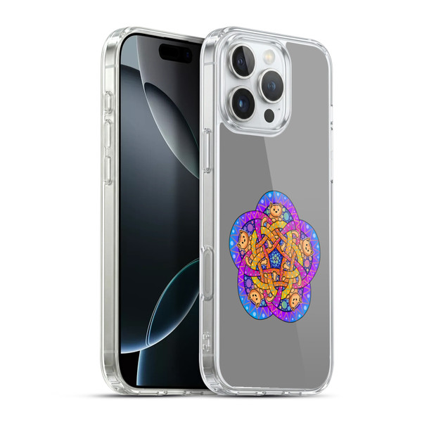 Beth Wilson Doodle Cats 2 Ginger Celtic Knot Soft Gel Case for Apple iPhone 16 Pro Max & MagSafe