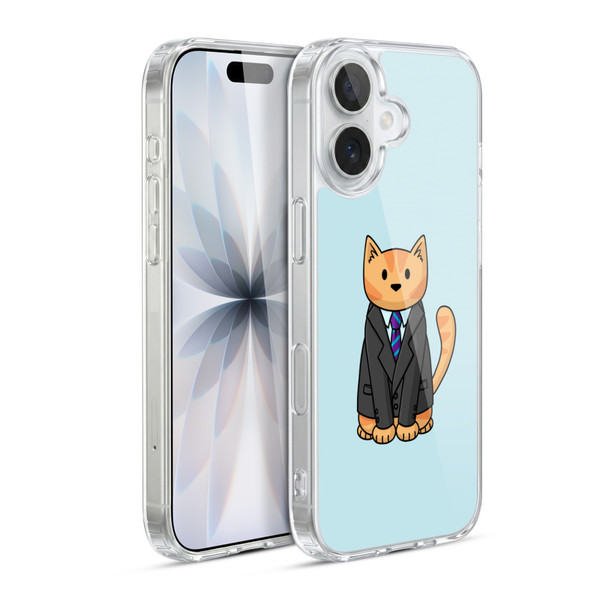 Beth Wilson Doodle Cats 2 Business Suit Soft Gel Case for Apple iPhone 17