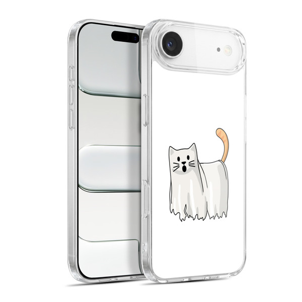 Beth Wilson Doodle Cats 2 Halloween Ghost Soft Gel Case for Apple iPhone 17 Air