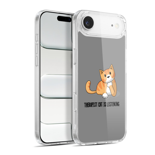 Beth Wilson Doodle Cats 2 Therapist Soft Gel Case for Apple iPhone 17 Air