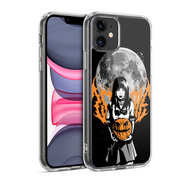 Zombie Makeout Club Graphics Halloween Pumpkin Soft Gel Case for Apple iPhone 11