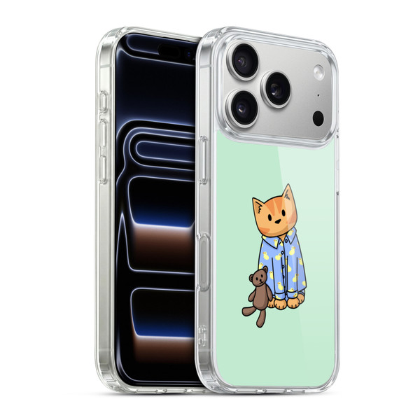 Beth Wilson Doodle Cats 2 Bedtime Pyjama Soft Gel Case for Apple iPhone 17 Pro