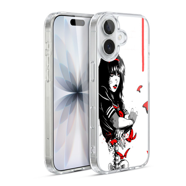 Zombie Makeout Club Graphics Butterflies Soft Gel Case for Apple iPhone 17
