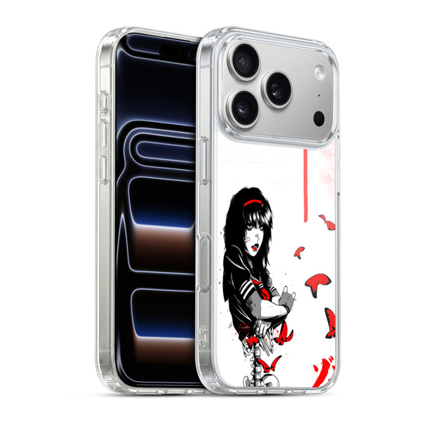 Zombie Makeout Club Graphics Butterflies Soft Gel Case for Apple iPhone 17 Pro