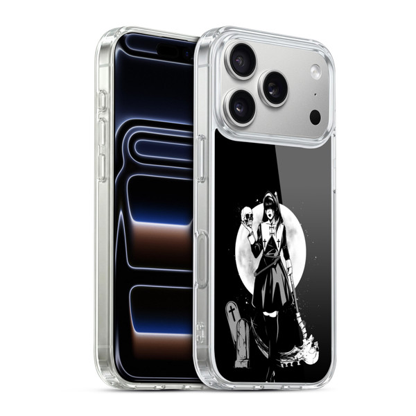Zombie Makeout Club Graphics Skull Head Soft Gel Case for Apple iPhone 17 Pro