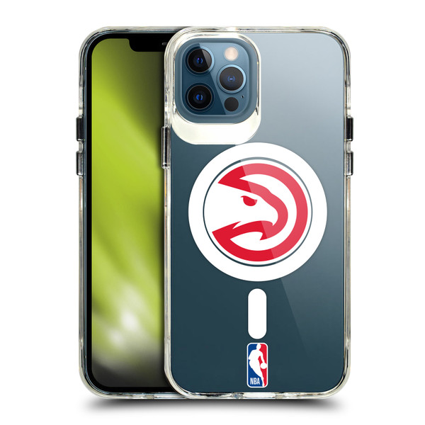 NBA Atlanta Hawks Logo Red Hawk SHOCKPROOF BUMPER CASE COMPATIBLE WITH Apple iPhone 12 / iPhone 12 Pro & MAGSAFE
