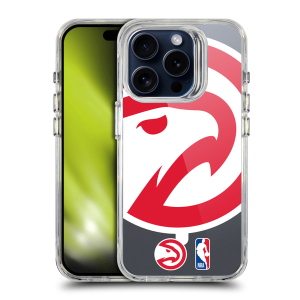 NBA Atlanta Hawks Logo Oversized Hawk SHOCKPROOF BUMPER CASE COMPATIBLE WITH Apple iPhone 15 Pro & MAGSAFE
