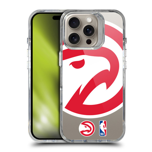 NBA Atlanta Hawks Logo Oversized Hawk SHOCKPROOF BUMPER CASE COMPATIBLE WITH Apple iPhone 16 Pro & MAGSAFE