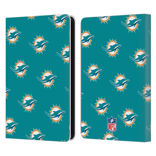 NFL Miami Dolphins Artwork Patterns Leather Book Wallet Case Cover For Amazon Kindle 11th Gen (2024)