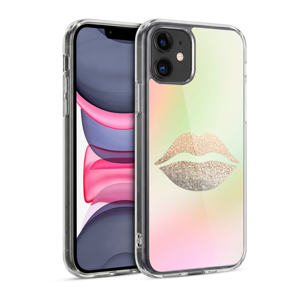 Monika Strigel Dreamland Gold Lips Soft Gel Case for Apple iPhone 11