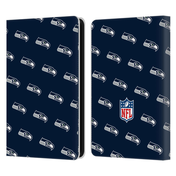 NFL Seattle Seahawks Artwork Patterns Leather Book Wallet Case Cover For Amazon Kindle 11th Gen (2024)