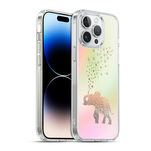 Monika Strigel Dreamland Gold Elephant Soft Gel Case for Apple iPhone 14 Pro Max & MagSafe