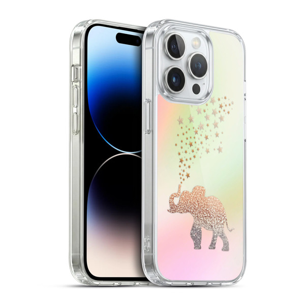 Monika Strigel Dreamland Gold Elephant Soft Gel Case for Apple iPhone 14 Pro & MagSafe