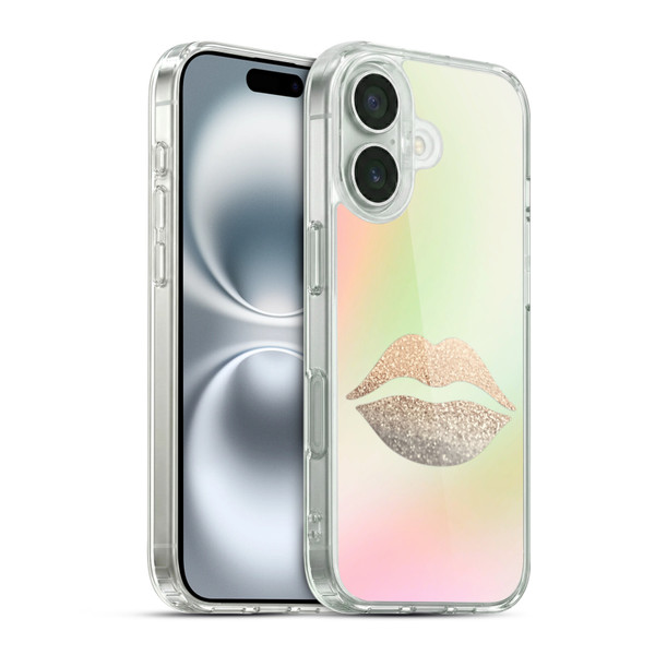 Monika Strigel Dreamland Gold Lips Soft Gel Case for Apple iPhone 16 & MagSafe