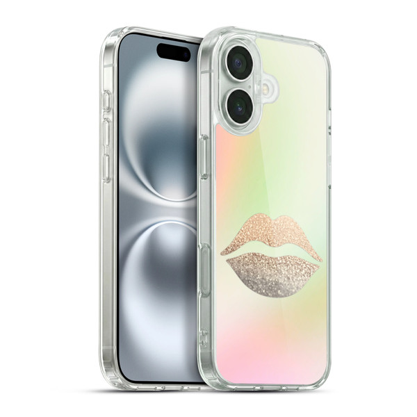 Monika Strigel Dreamland Gold Lips Soft Gel Case for Apple iPhone 16 Plus & MagSafe