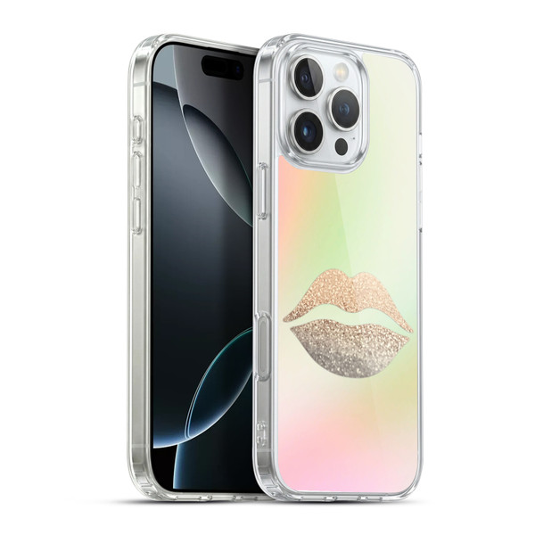 Monika Strigel Dreamland Gold Lips Soft Gel Case for Apple iPhone 16 Pro Max & MagSafe