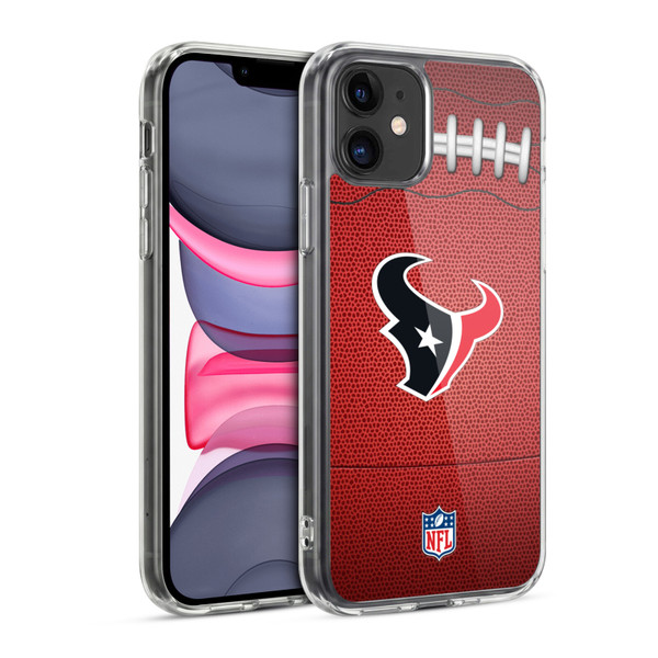 NFL Houston Texans Graphics Football Soft Gel Case for Apple iPhone 11