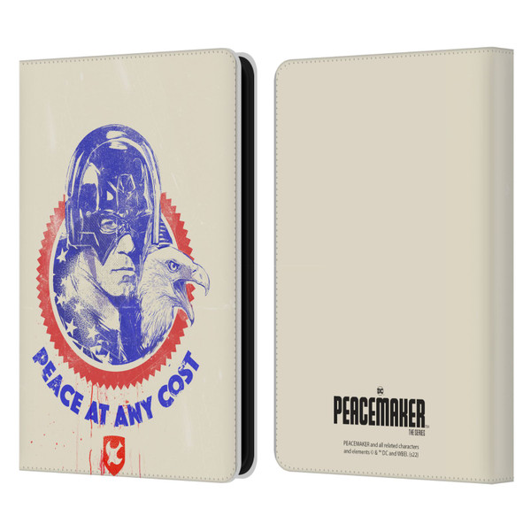 Peacemaker: Television Series Graphics Christopher Smith & Eagly Leather Book Wallet Case Cover For Amazon Kindle 11th Gen (2024)