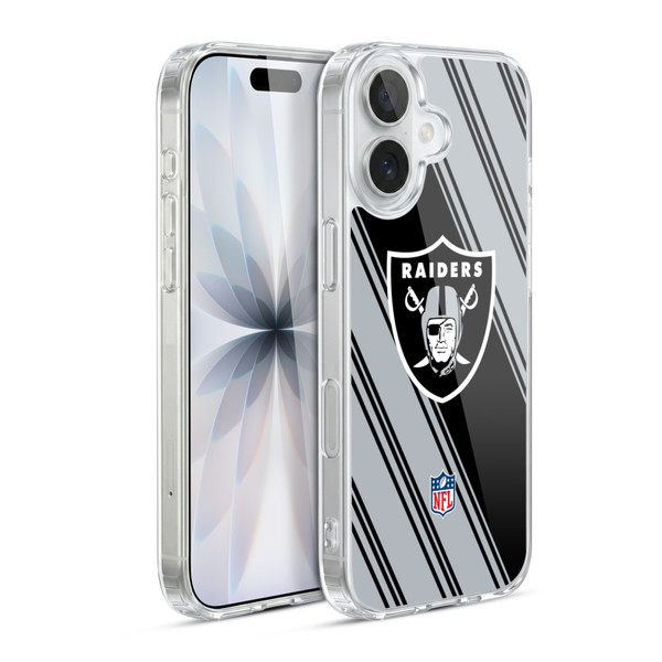 NFL Las Vegas Raiders Artwork Stripes Soft Gel Case for Apple iPhone 17