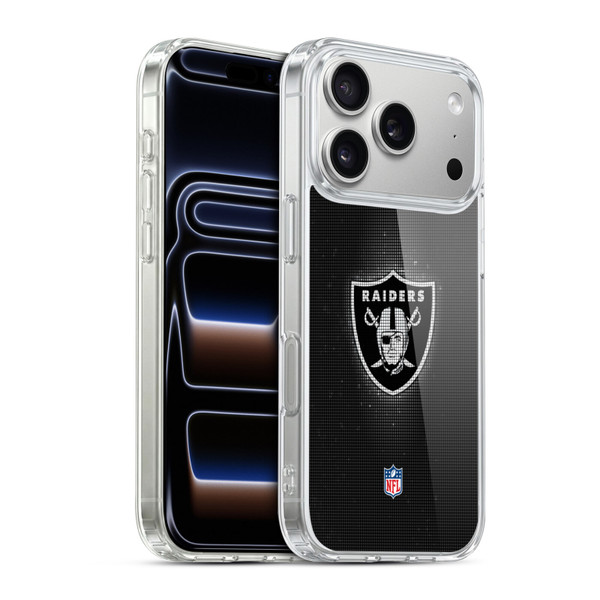 NFL Las Vegas Raiders Artwork LED Soft Gel Case for Apple iPhone 17 Pro
