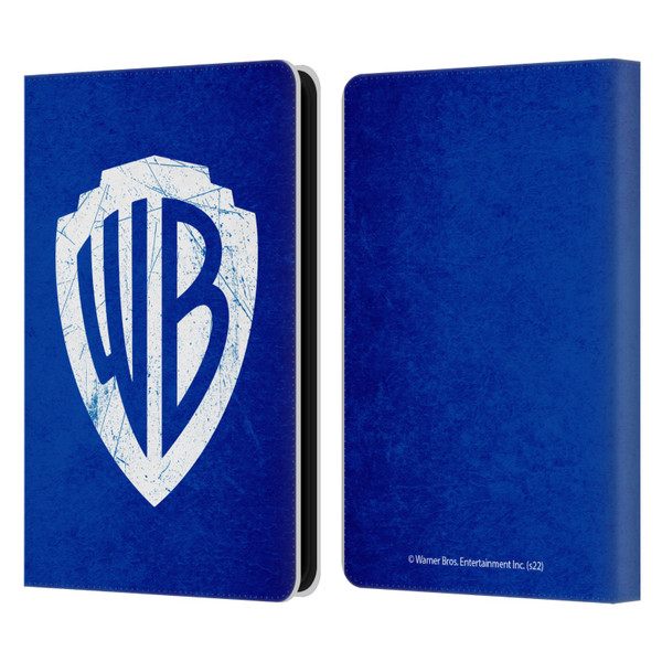 Warner Bros. Shield Logo Distressed Leather Book Wallet Case Cover For Amazon Kindle 11th Gen (2024)