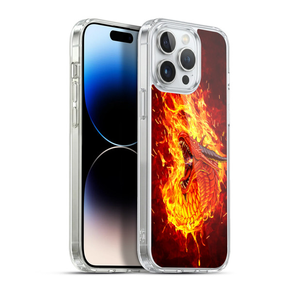 Christos Karapanos Mythical Through The Flames Soft Gel Case for Apple iPhone 13 Pro Max & MagSafe