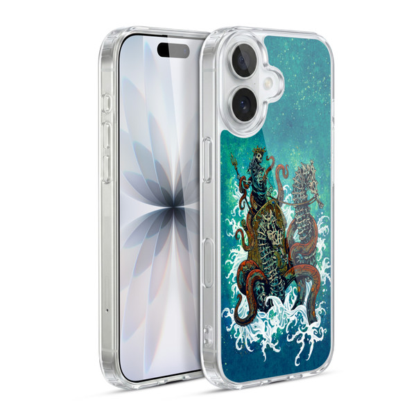 David Lozeau Skeleton Grunge Neptune Nautical Soft Gel Case for Apple iPhone 17