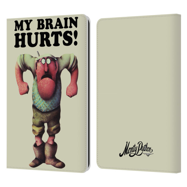 Monty Python Key Art My Brain Hurts Leather Book Wallet Case Cover For Amazon Kindle Paperwhite 1 / 2 / 3