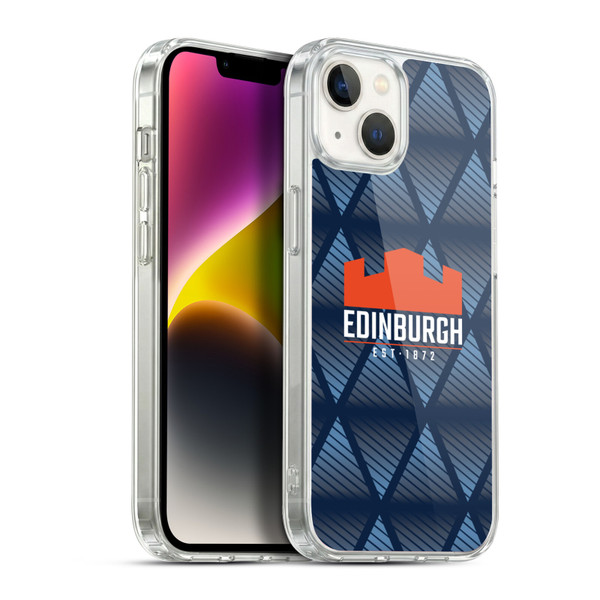 Edinburgh Rugby Graphics Pattern Soft Gel Case for Apple iPhone 14 Plus & MagSafe