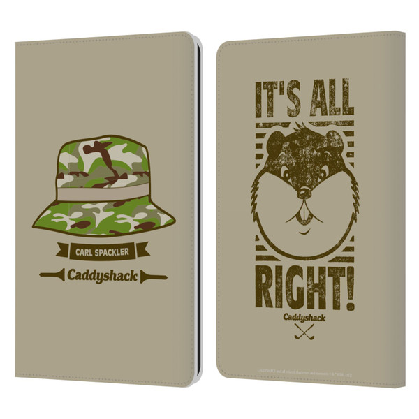 Caddyshack Graphics Carl Spackler Hat Leather Book Wallet Case Cover For Amazon Kindle Paperwhite 1 / 2 / 3