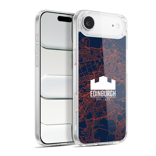 Edinburgh Rugby Graphics Map Soft Gel Case for Apple iPhone 17 Air