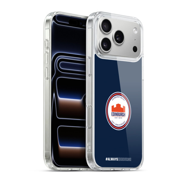 Edinburgh Rugby Graphics 150th Logo Soft Gel Case for Apple iPhone 17 Pro Max