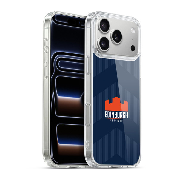 Edinburgh Rugby Graphics Lines Soft Gel Case for Apple iPhone 17 Pro Max