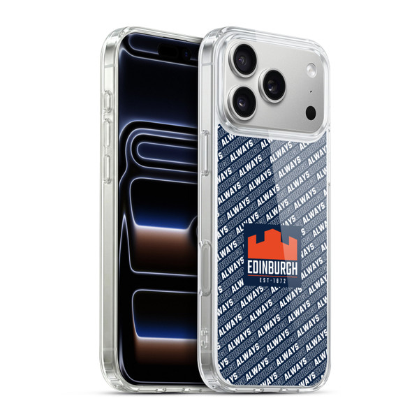 Edinburgh Rugby Graphics Logo Pattern Soft Gel Case for Apple iPhone 17 Pro Max