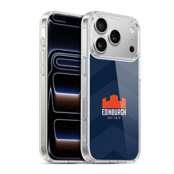Edinburgh Rugby Graphics Lines Soft Gel Case for Apple iPhone 17 Pro