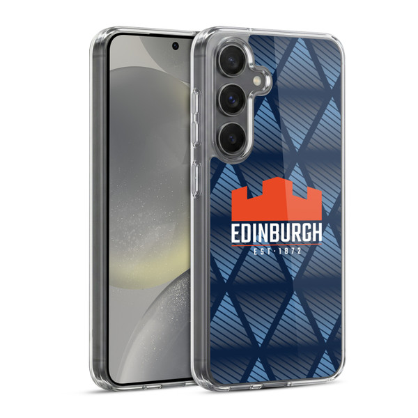 Edinburgh Rugby Graphics Pattern Soft Gel Case for Samsung Galaxy S24 5G & MagSafe