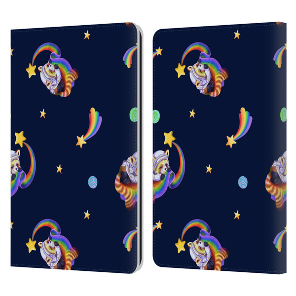 Carla Morrow Patterns Red Panda Leather Book Wallet Case Cover For Amazon Kindle Paperwhite 1 / 2 / 3