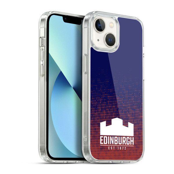 Edinburgh Rugby Logo 2 Halftone Soft Gel Case for Apple iPhone 13