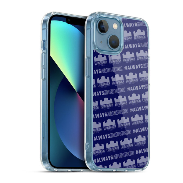 Edinburgh Rugby Logo 2 Pattern Soft Gel Case for Apple iPhone 13 Mini & MagSafe