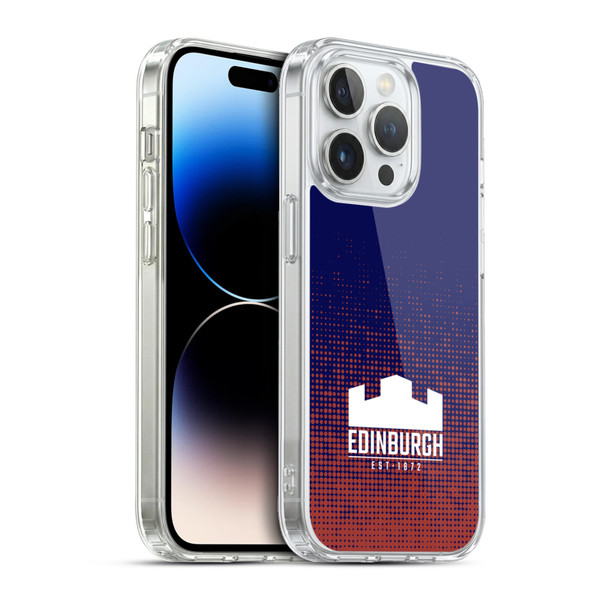 Edinburgh Rugby Logo 2 Halftone Soft Gel Case for Apple iPhone 13 Pro & MagSafe