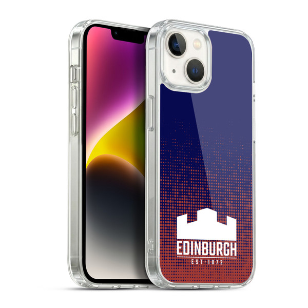 Edinburgh Rugby Logo 2 Halftone Soft Gel Case for Apple iPhone 14
