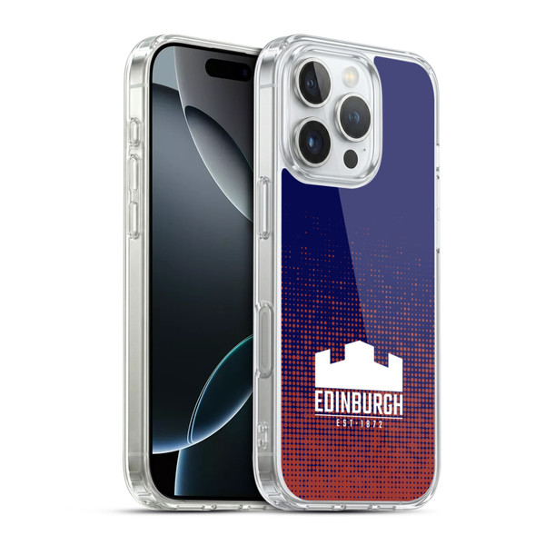 Edinburgh Rugby Logo 2 Halftone Soft Gel Case for Apple iPhone 16 Pro & MagSafe